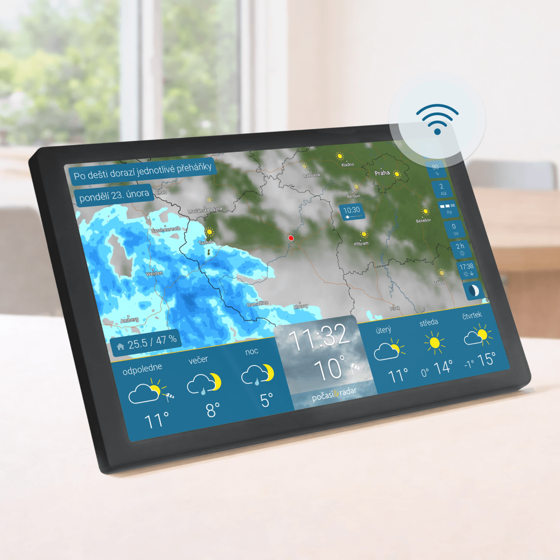 počasí & radar home 4 (Černá)